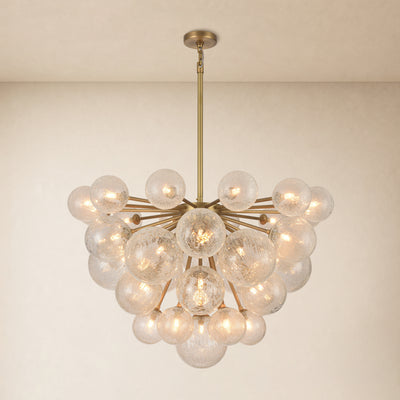 Elowen Glass Globe Cluster Chandelier 35.8"D 
