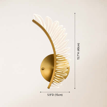 Pennata Acrylic Wing Wall Sconce