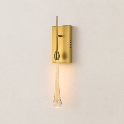 Vestrael Glass Teardrop Wall Sconce 21"H 