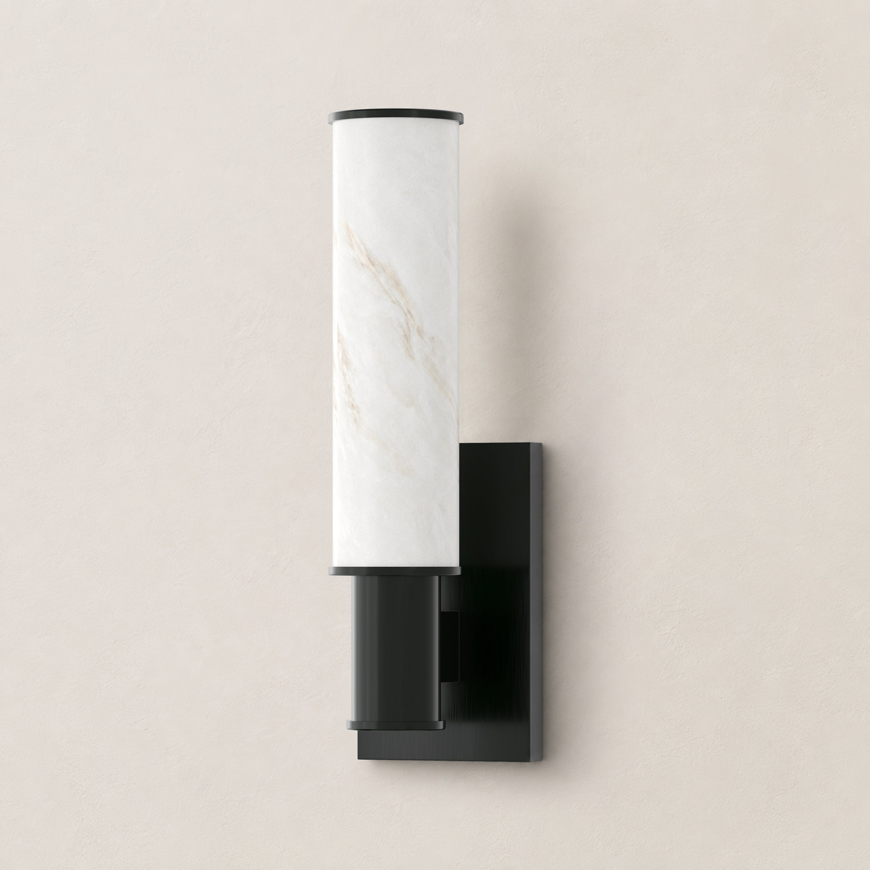 Nuvarelle Resin Single Cylinder Wall Sconce 14.2"H