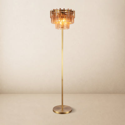 Cirelle Crystal Rectangular Table Lamp 63"H 