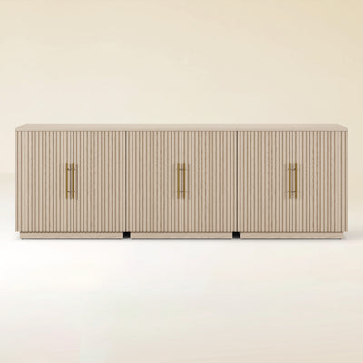 Holt 95″ Solid Oak Console(Set of 3)
