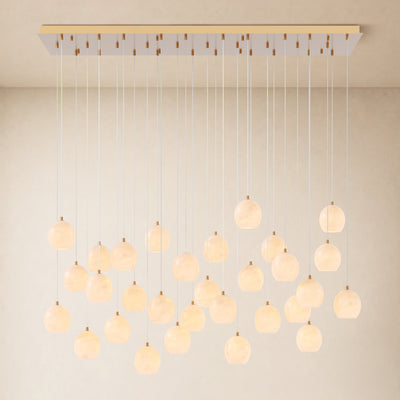 Quorvyn Resin Globe Linear Chandelier 