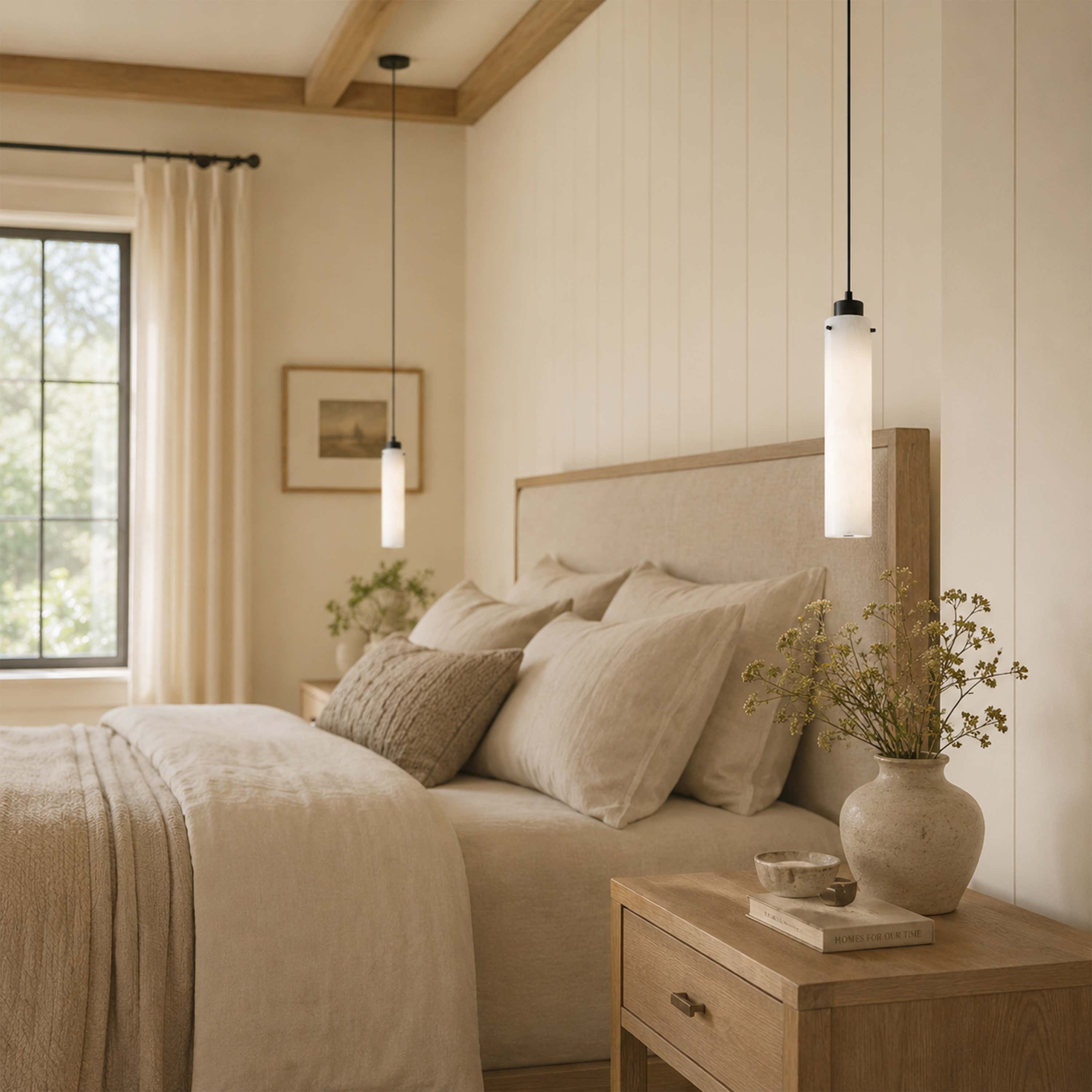 Simple Alabaster Pendant Lamp