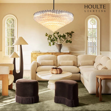 Ethereal Crystal Radiance Round Chandelier 30"D