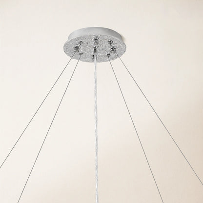 Lustre Branches Crystal Round Chandelier for All Rooms 30"