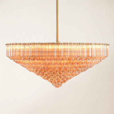 Ethereal Crystal Radiance Round Chandelier 30"D