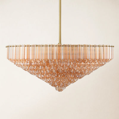 Ethereal Crystal Radiance Round Chandelier 30"D
