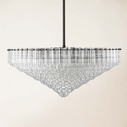 Ethereal Crystal Radiance Round Chandelier 30"D