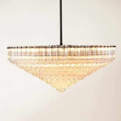 Ethereal Crystal Radiance Round Chandelier 30"D