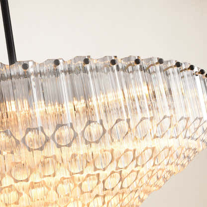 Ethereal Crystal Radiance Round Chandelier 30"D