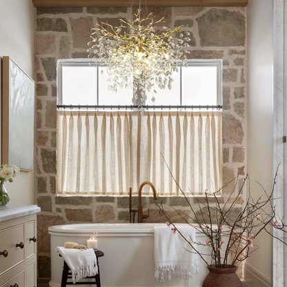 Frostleaf Crystal Grand Cascade Branches Chandelier 32"