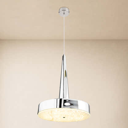 Pietra Lume White Marble Cone Pendant 14"D