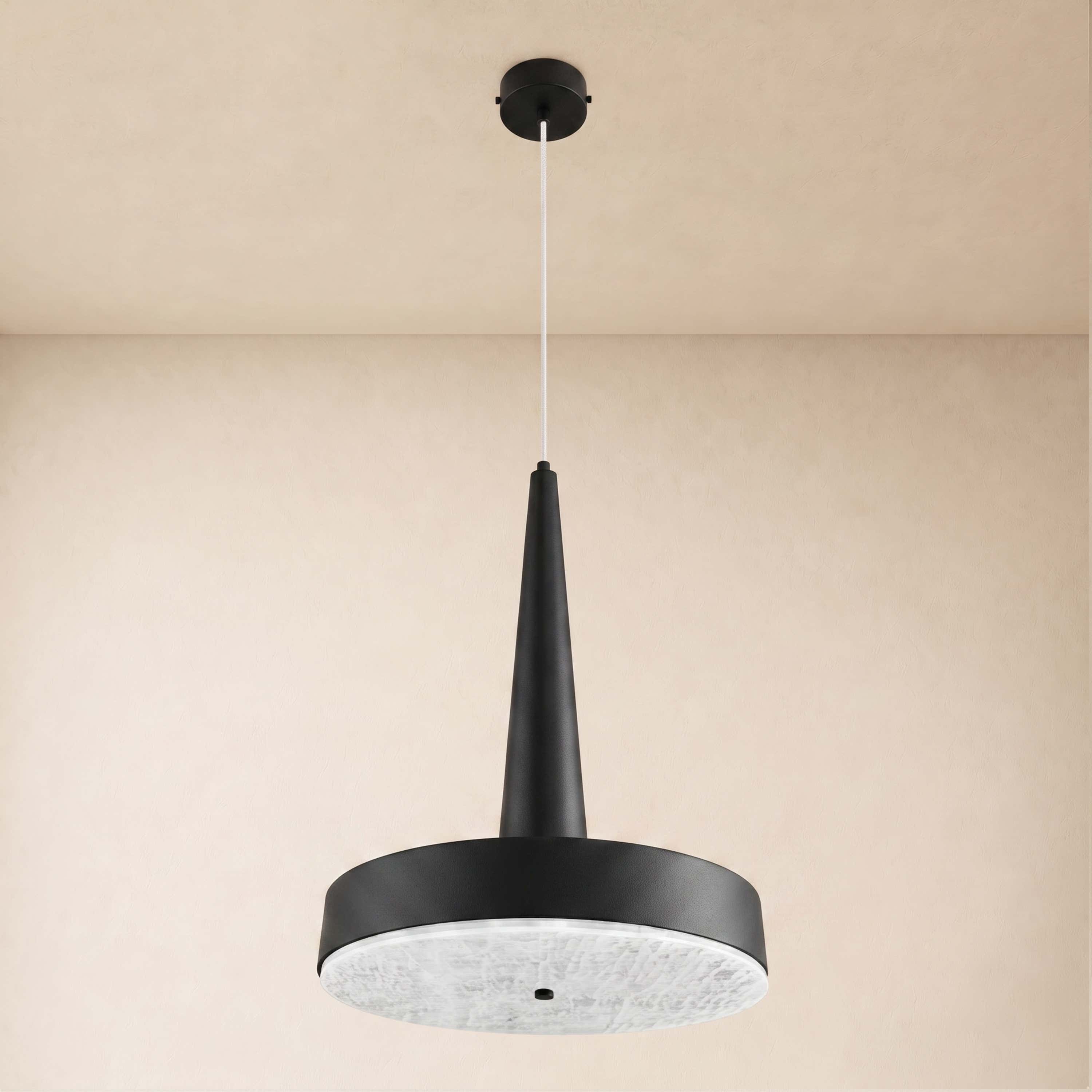 Pietra Lume White Marble Cone Pendant 14"D