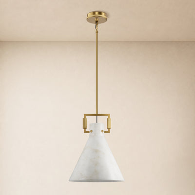 Lioren Resin Cone Pendant Light 14.2"D