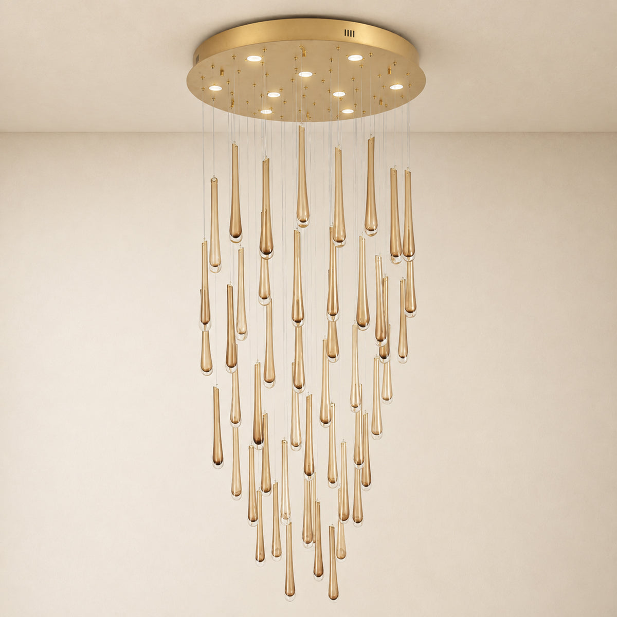 Aurelyn Crystal Round Chandelier 36"D 
