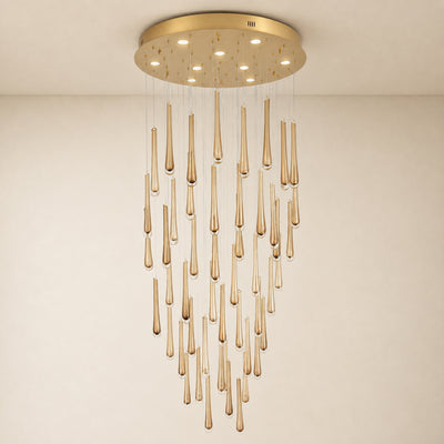Aurelyn Crystal Round Chandelier 36"D 