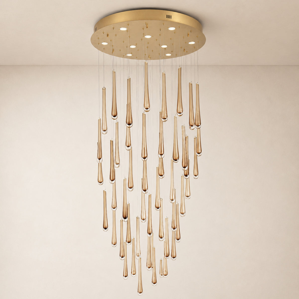 Aurelyn Crystal Round Chandelier 36"D 