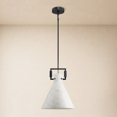 Lioren Resin Cone Pendant Light 14.2"D