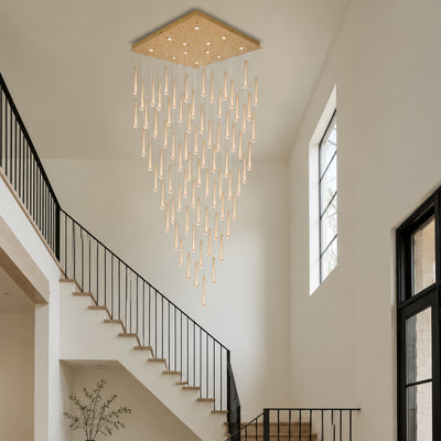 Aurelyn Crystal Square Chandelier 36"D