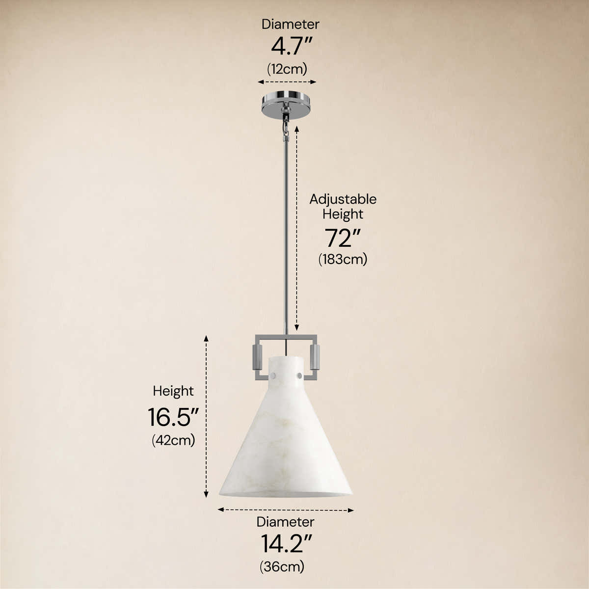 #Finish_Silver,Size_14.2" dimensions 3
