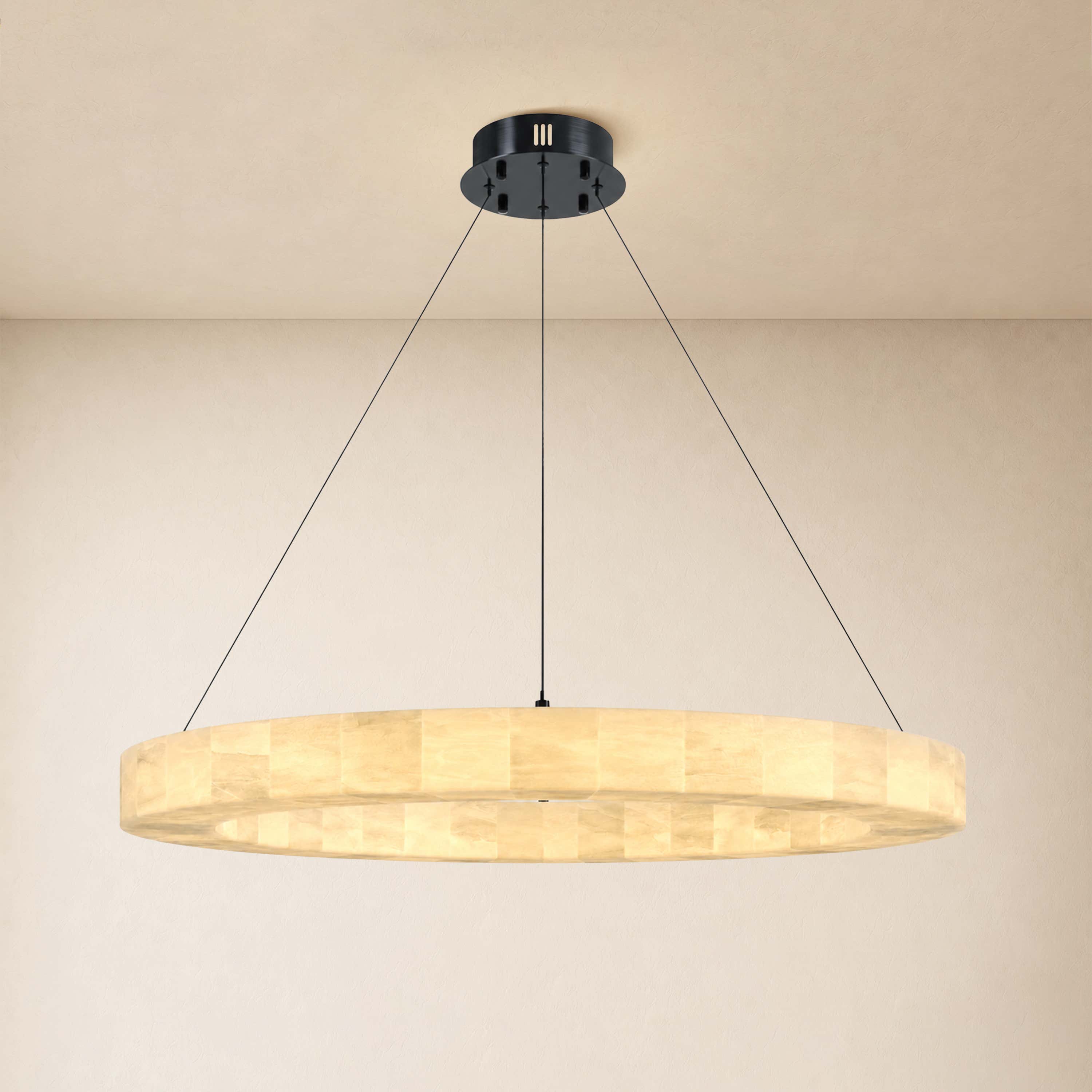 Soluna Alabaster Custom Round Chandelier