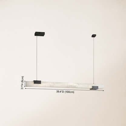 Caliora Alabaster Linear Chandelier