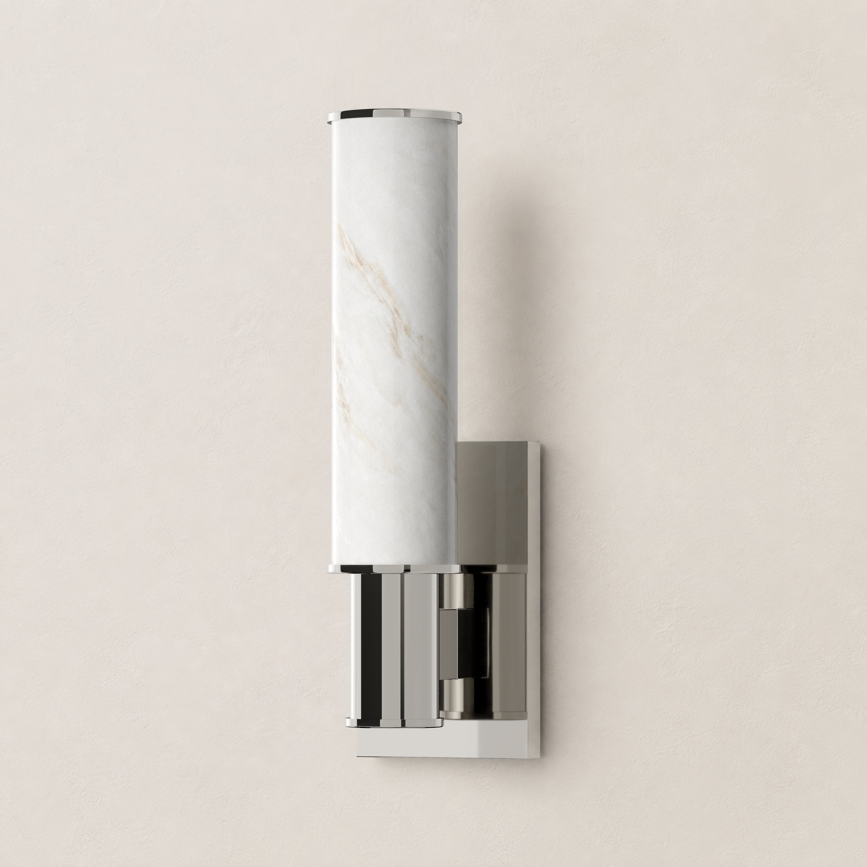 Nuvarelle Resin Single Cylinder Wall Sconce 14.2"H