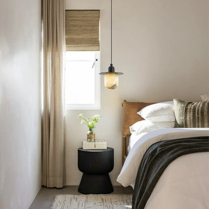 Bloom Alabaster Grace Pendant 8" H