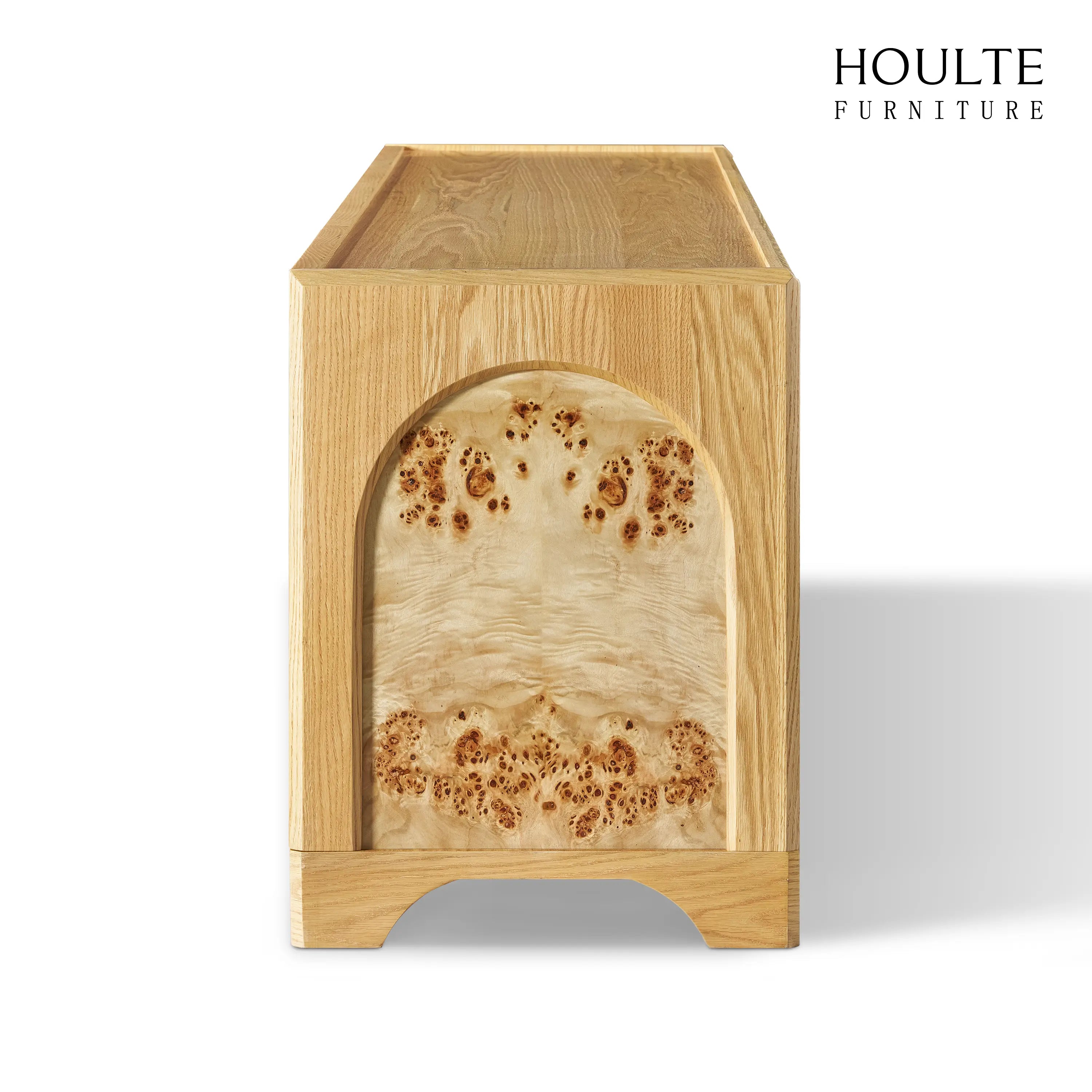 Aurora Oak Media Console 80"