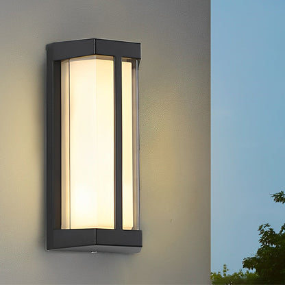 Cliffhold Double Acrylic Shade Outdoor Wall Light