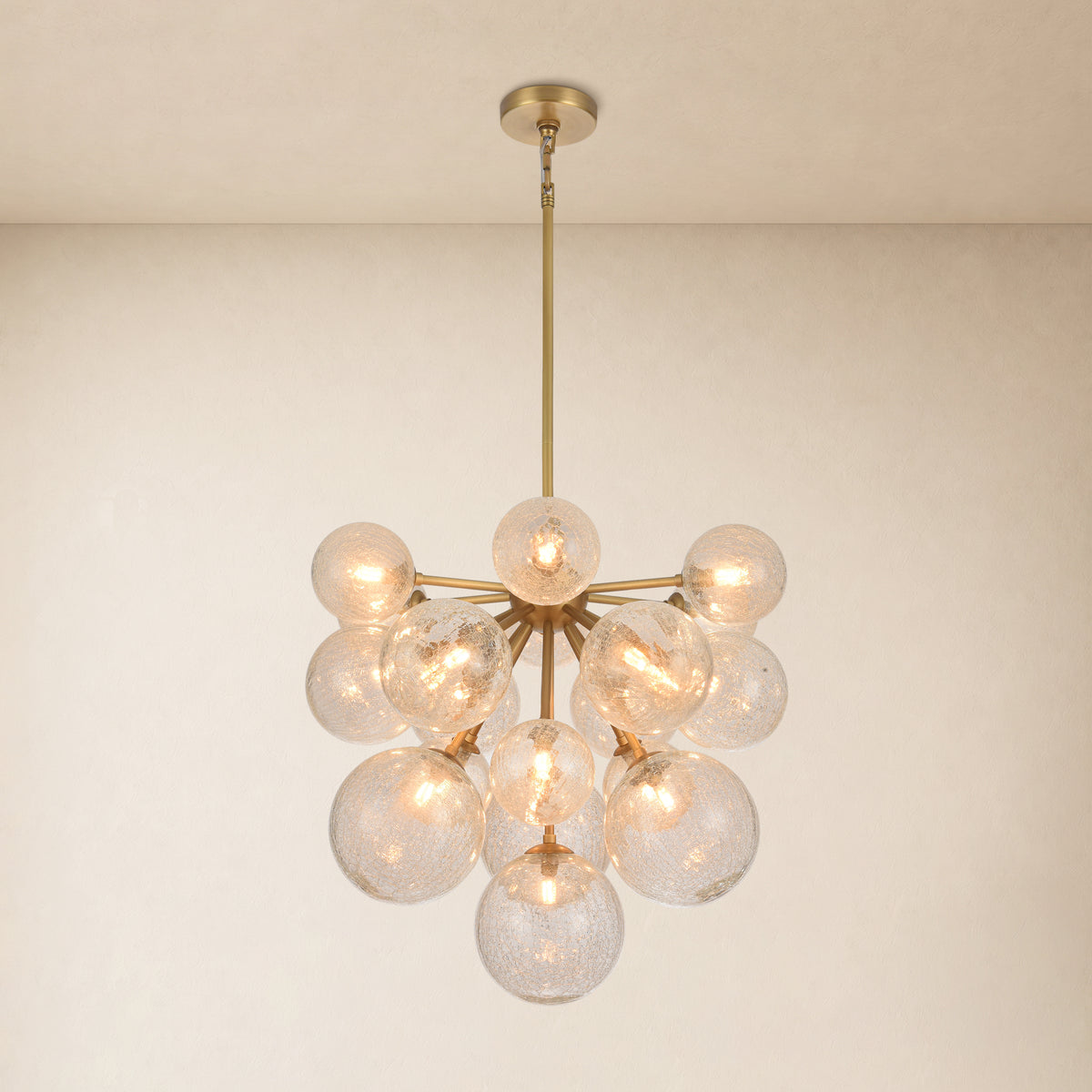 Elowen Glass Globe Cluster Chandelier 24"D