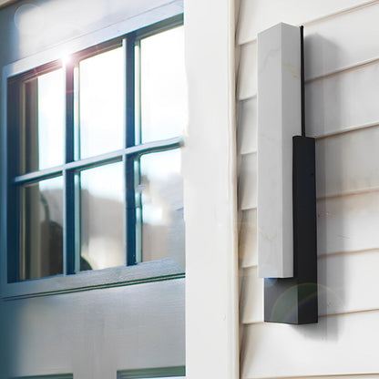 Obsidian Imitation Marble Shade Outdoor Wall Light