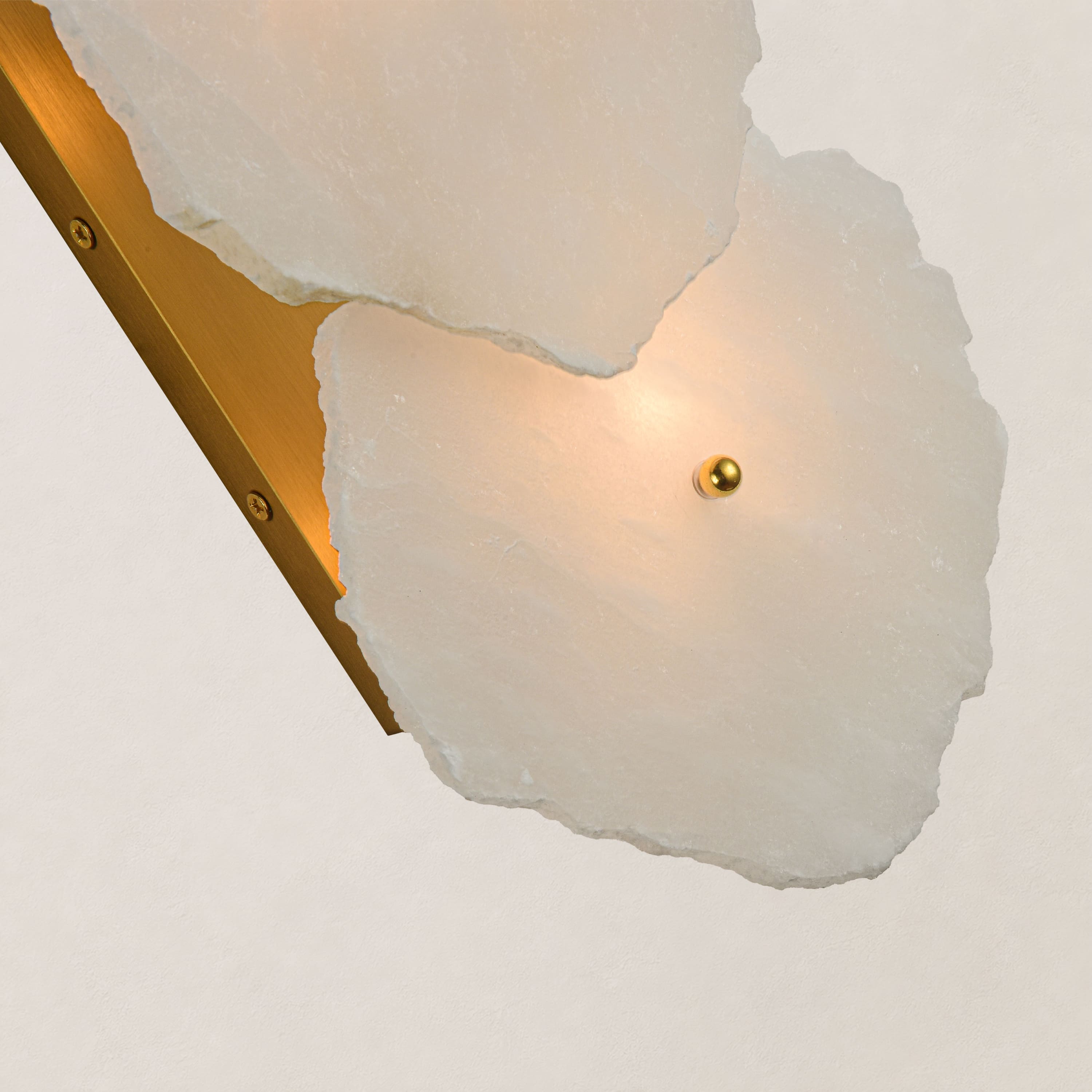 Moira Alabaster 2 Lights Wall Sconce#Finish_Gold