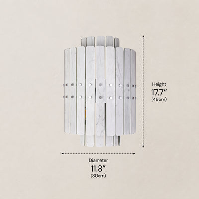 Pietra Marble Round Wall Sconce 11.8"D