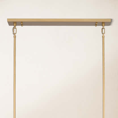 Vellum Rectangular Chandelier 59"W