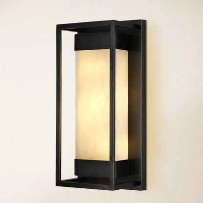 Bravura Alabaster Wall Sconce 15.7"H