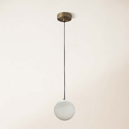 Nami Alabaster Global Ball Pendant Light 6"D
