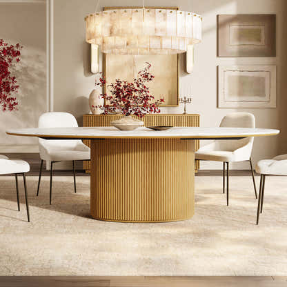 Marley Sintered Stone Dining Table 84"
