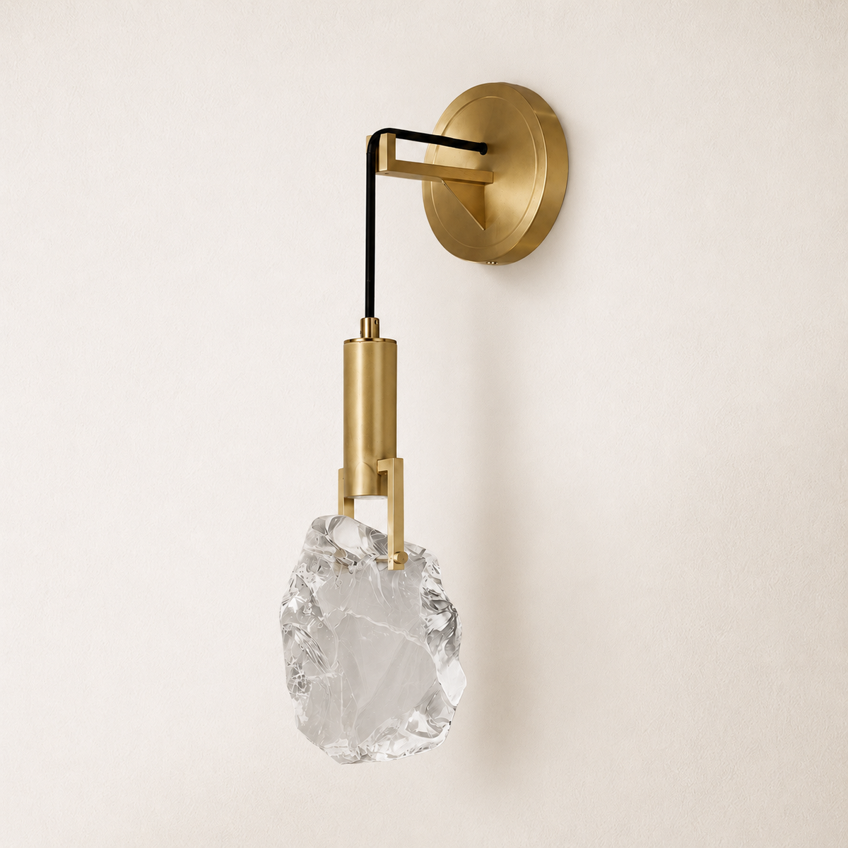 Irregular Crystal Shad Wall Sconce H11"