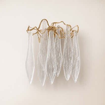 Cascadia Waterfall Crystal Wall Lamp