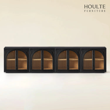 Alvar Arched Oak Media Console（Set of 4）