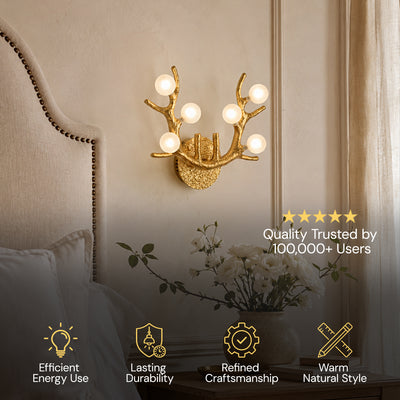 Cervia Antler Branch Wall Sconce 15"W