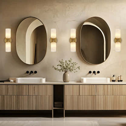 Axis Alabaster Wall Sconce 14"H