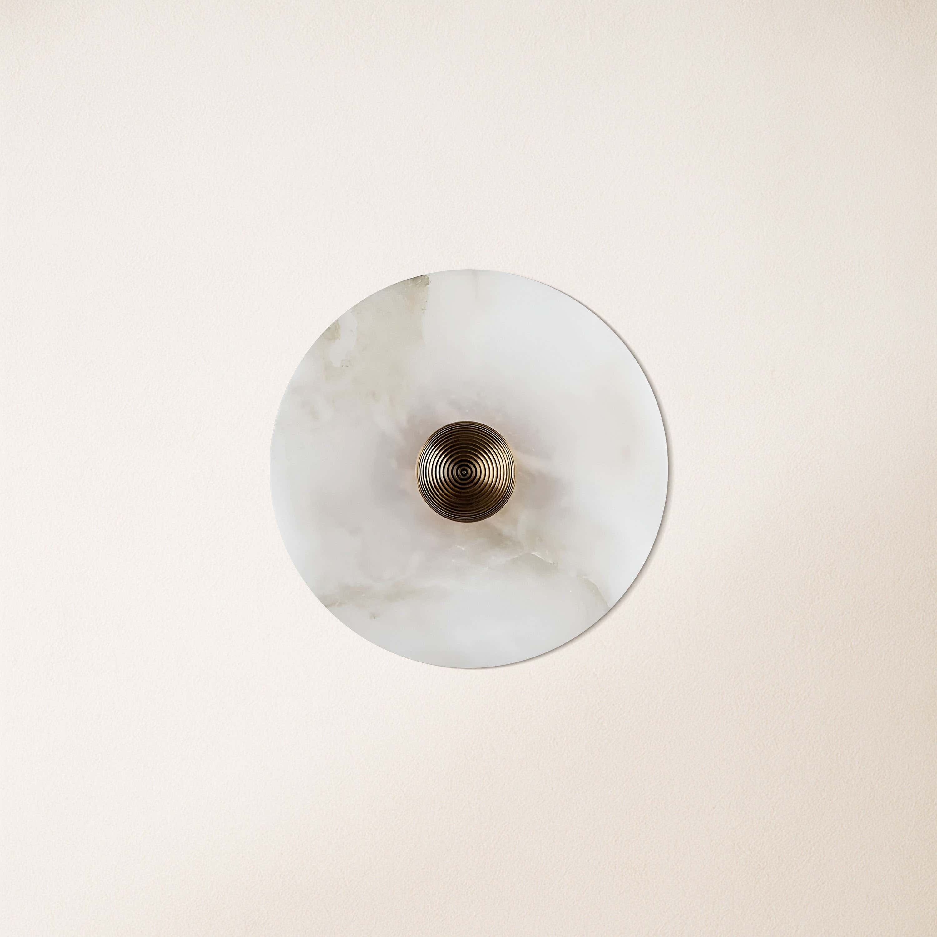 Miles Alabaster Wall Lamp 8"D