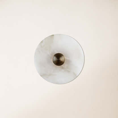 Miles Alabaster Wall Lamp 8"D