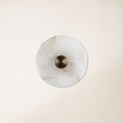 Miles Alabaster Wall Lamp 8"D