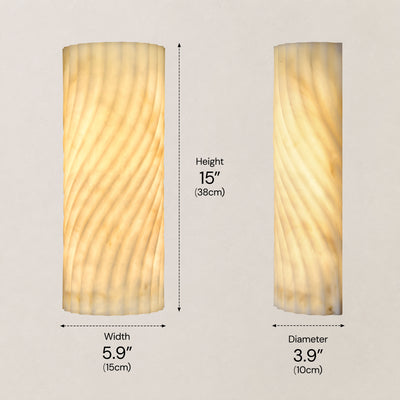 Serelle Resin Rippled Wall Sconce 15"H