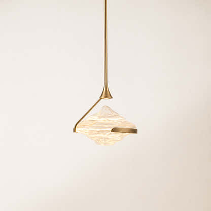 Rivelia Glass Wavy Pendant Light