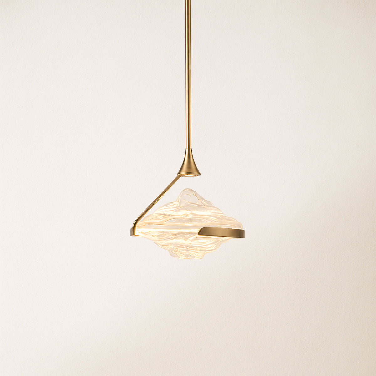 Rivelia Glass Wavy Pendant Light